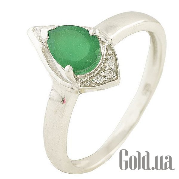

Женские кольца Fresh Jewelry, Женское серебряное кольцо с агатом и куб. циркониями, 16.5
