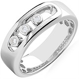Женское серебряное кольцо с куб. циркониями, 1664854