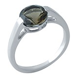 Женское серебряное кольцо с раухтопазом, 1678166