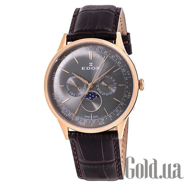 

Швейцарские часы Edox, Мужские часы Les Vauberts Annual Calendar 40101 37RC GIR