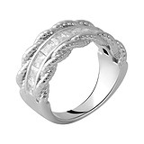 Заказать Женское серебряное кольцо с куб. циркониями (2051268) стоимость 2114 грн., в магазине Gold.ua