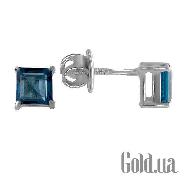 

Серьги-гвоздики Fresh Jewelry, Серебряные серьги с топазами