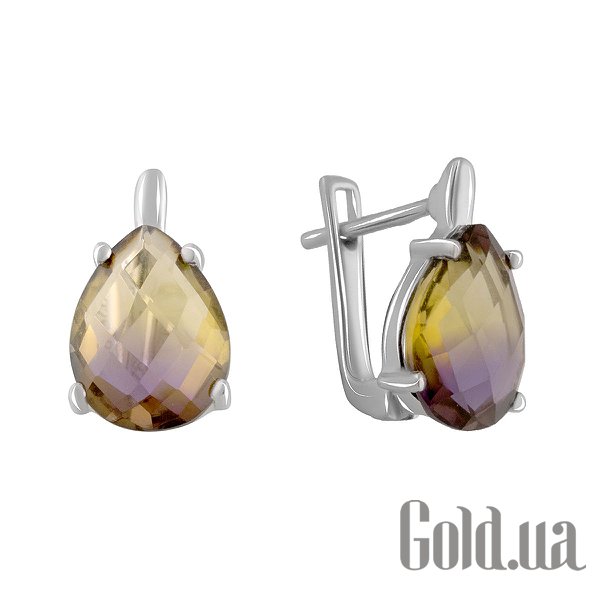 

Серьги Fresh Jewelry, Серебряные серьги с синт. аметринами