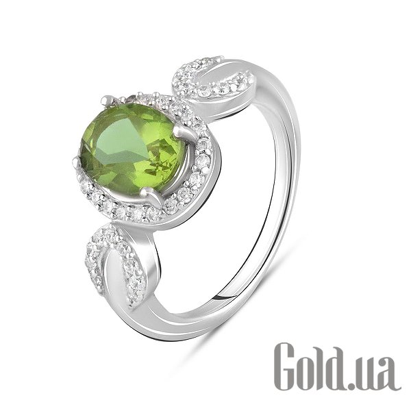 

Женские кольца Fresh Jewelry, Женское серебряное кольцо с куб. циркониями и султанитом, 17