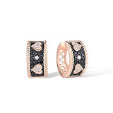 Срібні сережки з куб. цирконієм та шпінеллю