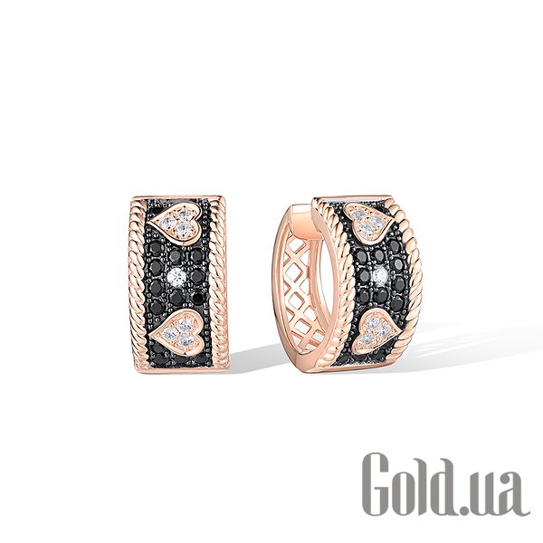 

Серьги Lurie Jewelry, Серебряные серьги с куб.цирконием и шпинелью