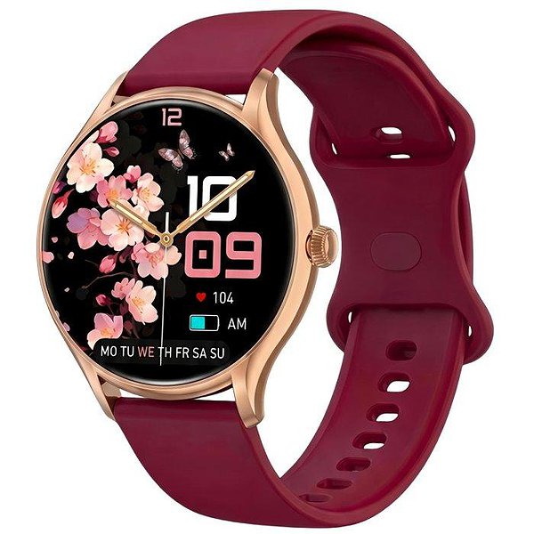 UWatch Смарт часы Smart Milano Cherry Rubber 3988 bt3988