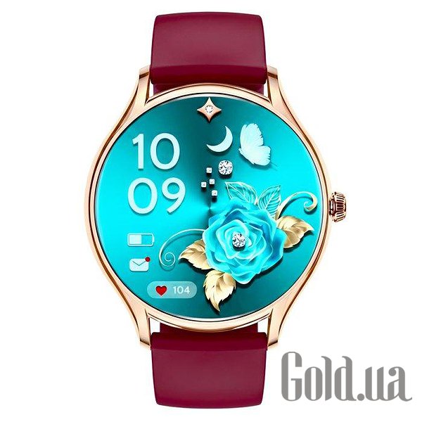 UWatch Смарт часы Smart Milano Cherry Rubber 3988 bt3988 – изображение 2