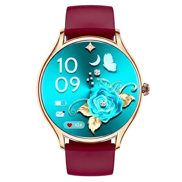 UWatch Смарт часы Smart Milano Cherry Rubber 3988 bt3988 – изображение 2