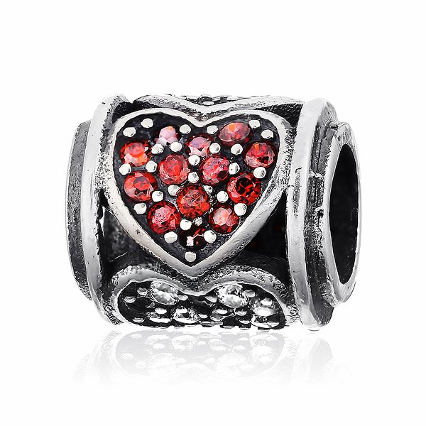 Серебряная наборная подвеска с куб.циркониями