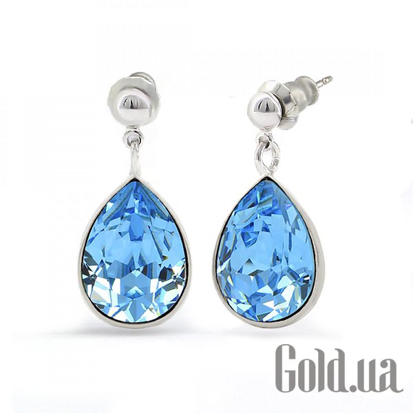 

Серьги с подвесками Kobi, Стальной, Серьги с кристаллами Swarovski