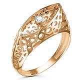 Женское золотое кольцо с бриллиантом, 1604183