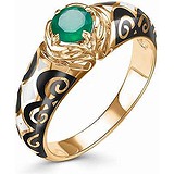 Женское золотое кольцо с агатом, 1605719