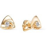 Золоті сережки з діамантами, 1607511