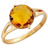 Женское золотое кольцо с кварцем, 1667415