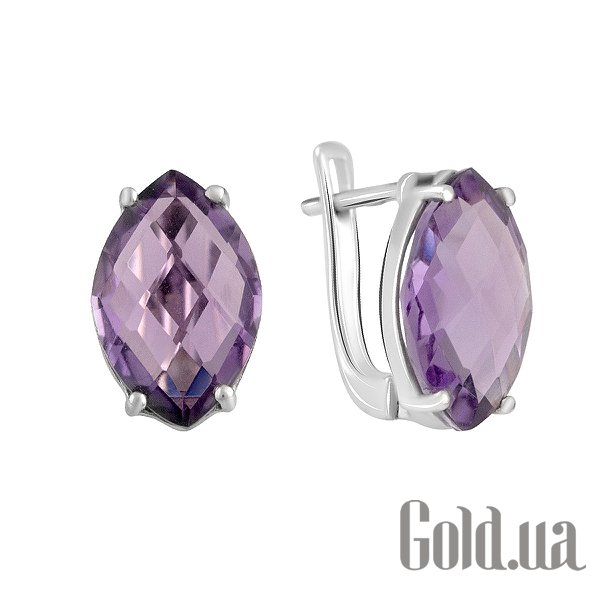 

Серьги Fresh Jewelry, Серебряные серьги с аметистами