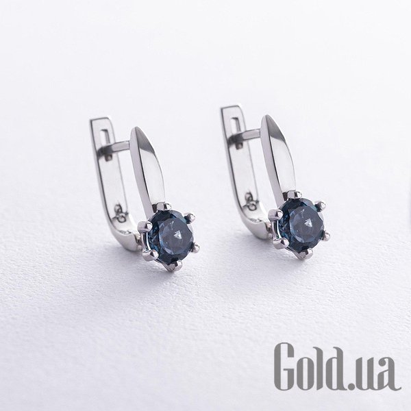 

Серьги Украина, Серебряные серьги с топазами