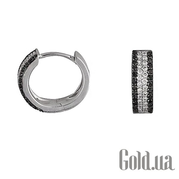 

Серьги-кольца Lurie Jewelry, Золотые серьги с бриллиантами