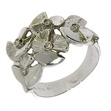Женское золотое кольцо с бриллиантами, 808791