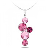 Кулон з ланцюжком з кристалами Swarovski, 824919