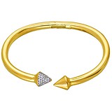 Жіночий золотий браслет з куб. цирконіями, 1627480