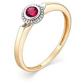 Женское золотое кольцо с рубином, 1636696