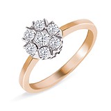 Золотое кольцо с бриллиантами, 1667416