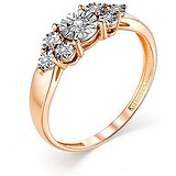 Золотое кольцо с бриллиантами, 1691480
