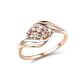 Женское золотое кольцо с бриллиантами, 1719128