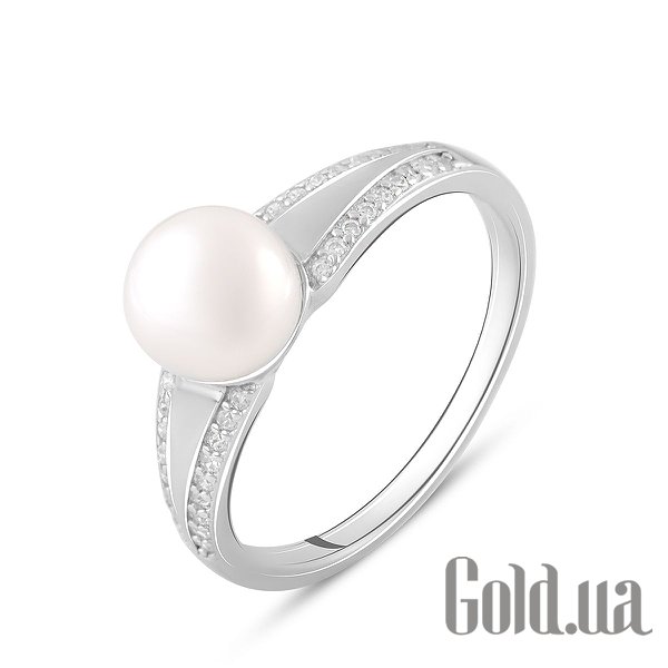 

Женские кольца Fresh Jewelry, Женское серебряное кольцо с куб. циркониями и культив. жемчугом, 17