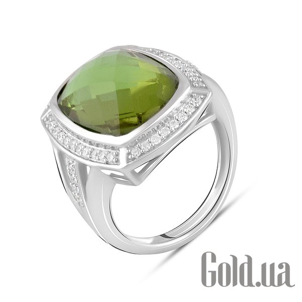 

Женские кольца Fresh Jewelry, Женское серебряное кольцо с куб. циркониями и султанитом, 18