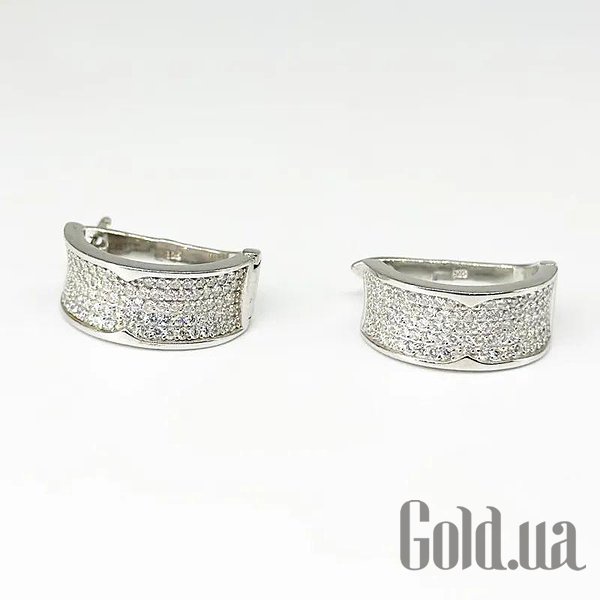 

Серьги Silvex925, Серебряные серьги с куб. циркониями