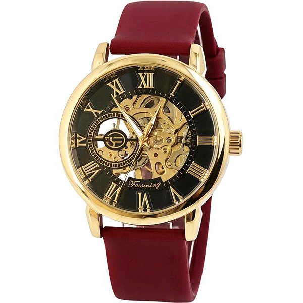Forsining Жіночий годинник Rich Ruby Red 3990 bt3990