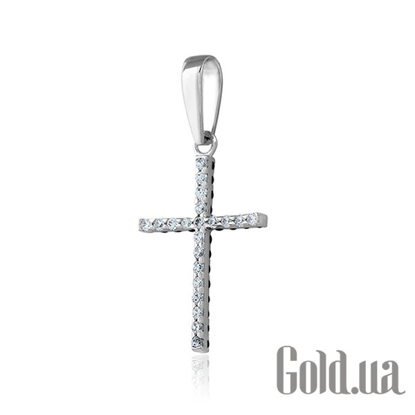 

Кулон-крестик Украина, Золотой кулон с куб. циркониями