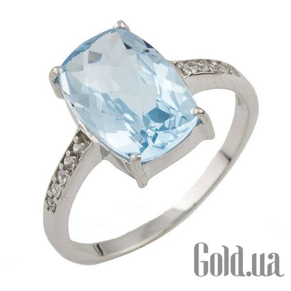 

Женские кольца Fresh Jewelry, Женское серебряное кольцо с топазом и куб. циркониями, 17