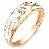 Женское золотое кольцо с бриллиантом, 1555801