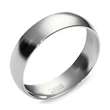 Серебряное обручальное кольцо в позолоте, 1556057