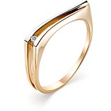 Женское золотое кольцо с бриллиантом, 1605721