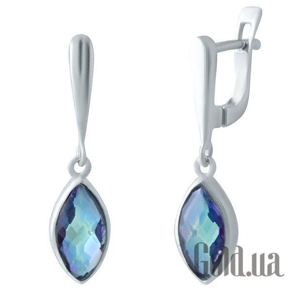 

Серьги с подвесками Fresh Jewelry, Серебряные серьги с топазами