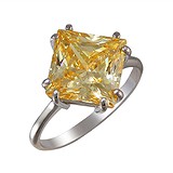 Женское серебряное кольцо с куб. цирконием, 1611865
