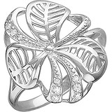 Женское серебряное кольцо с куб. циркониями, 1614169