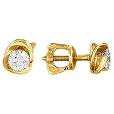 Золоті сережки з діамантами, 1643097