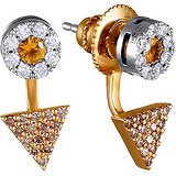Золоті сережки з діамантами і сапфірами, 1649753