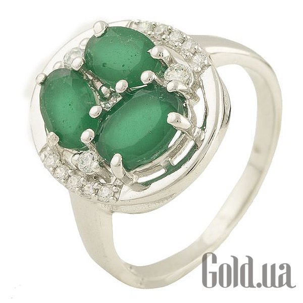 

Женские кольца Fresh Jewelry, Женское серебряное кольцо с агатами и куб. циркониями, 16