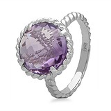 Женское серебряное кольцо с аметистом, 1665113