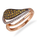 Женское золотое кольцо с бриллиантами, 1666649