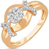 Женское золотое кольцо с бриллиантами, 1700953