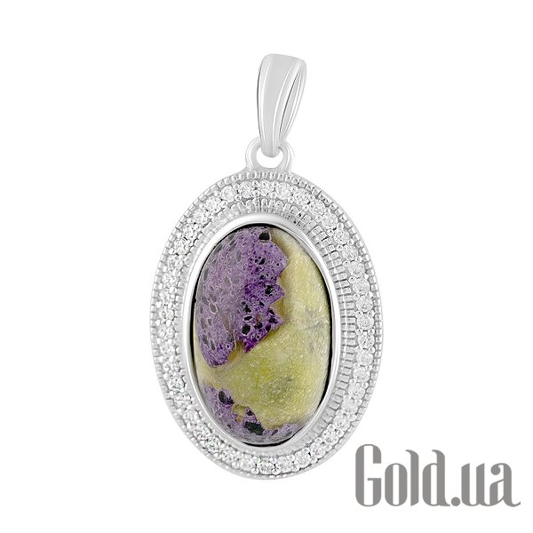 

Женские кулоны Fresh Jewelry, Серебряный кулон с куб. циркониями и стихтитом