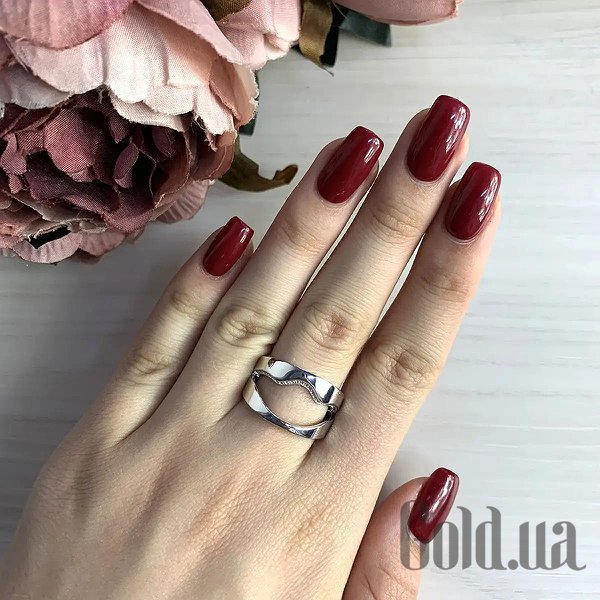 Каблучка Fresh Jewelry Жіноча срібна каблучка з куб. цирконіями, 18