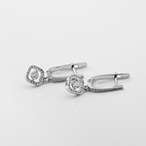 Золотые серьги с бриллиантами, 1796185